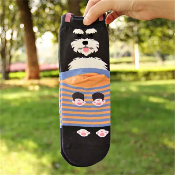 🦋NEW! Womens Mid Ankle Dog Socks - Picture 2 of 3